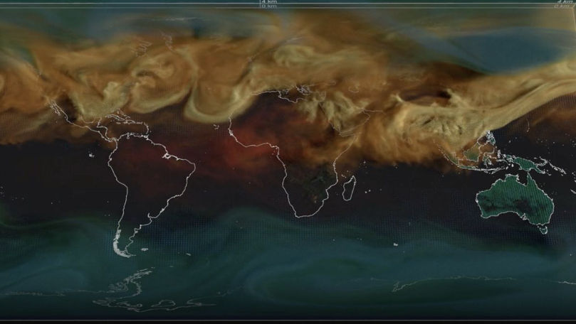 Cum ar arăta emisiile de CO2 dacă ar fi vizibile din spațiu