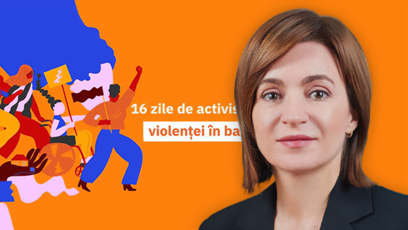 Maia Sandu s-a alăturat campaniei împotriva violenței în bază de gen