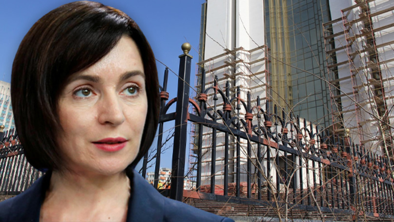 Санду: Забор вокруг президентуры снесут вскоре после моей инаугурации. Коллаж: Point.md