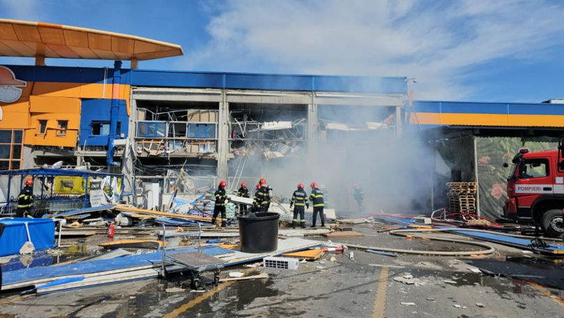 Explozie puternică la un magazin din România: 13 persoane rănite