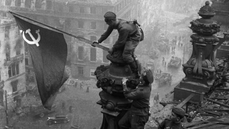 Moscova, gata de 9 Mai. Un moment din cel de-Al Doilea Război, înscenat