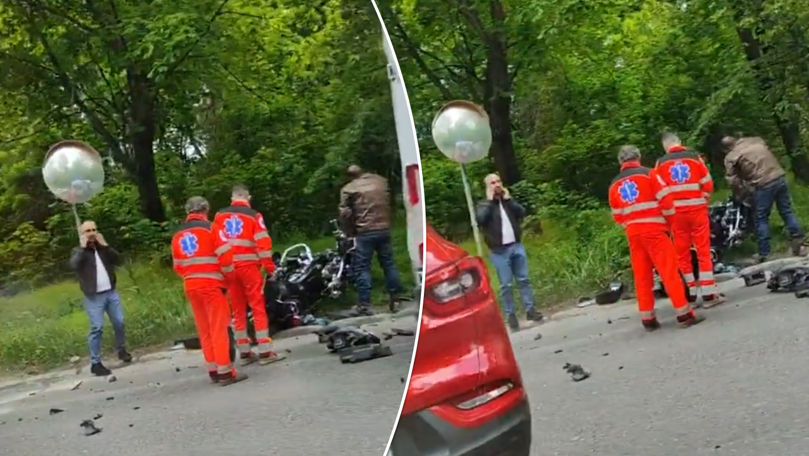 Un nou accident în Chișinău cu implicarea unei motociclete