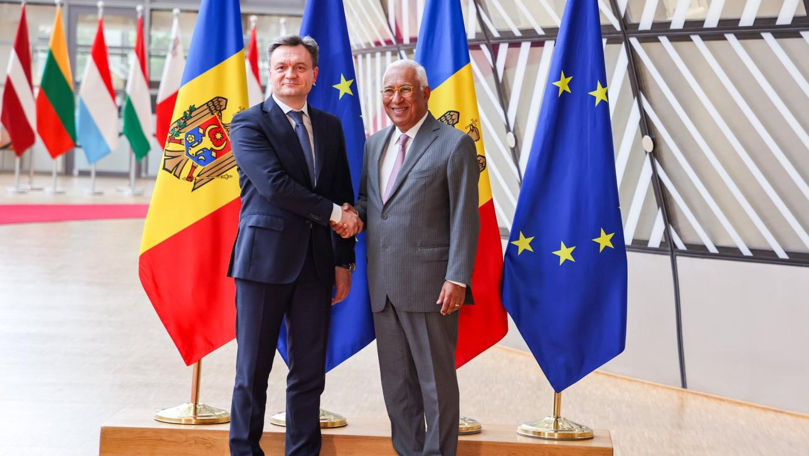 Dorin Recean, discuții cu António Costa: Calea noastră e spre familia UE