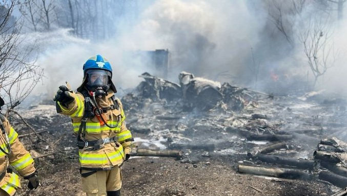 Un avion militar cu patru persoane la bord s-a prăbușit în Coreea de Sud
