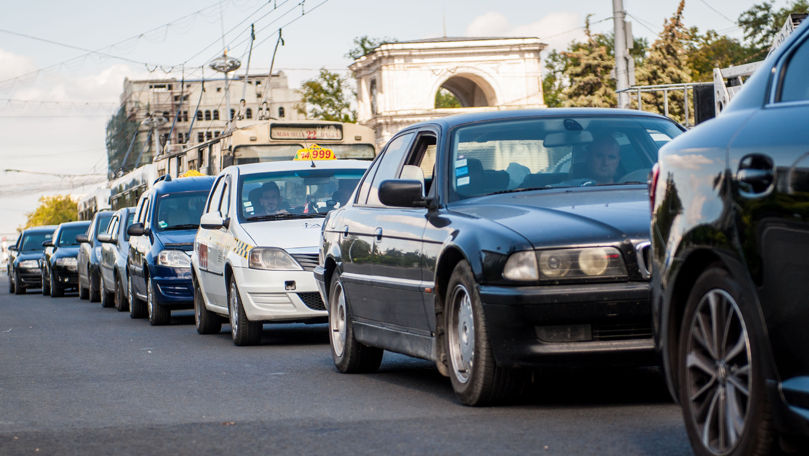 Trafic intensiv în Chișinău: Străzile pe care se pot crea ambuteiaje
