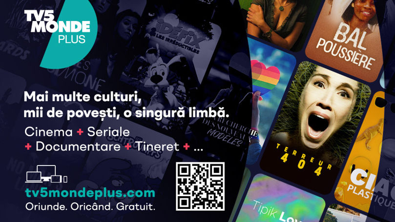 Platforma de streaming TV5Monde plus, disponibilă acum în limba română Ⓟ