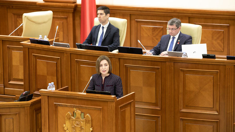 Maia Sandu, în Parlament: Nici un stat nu poate dicta Moldovei ce și cum să facă