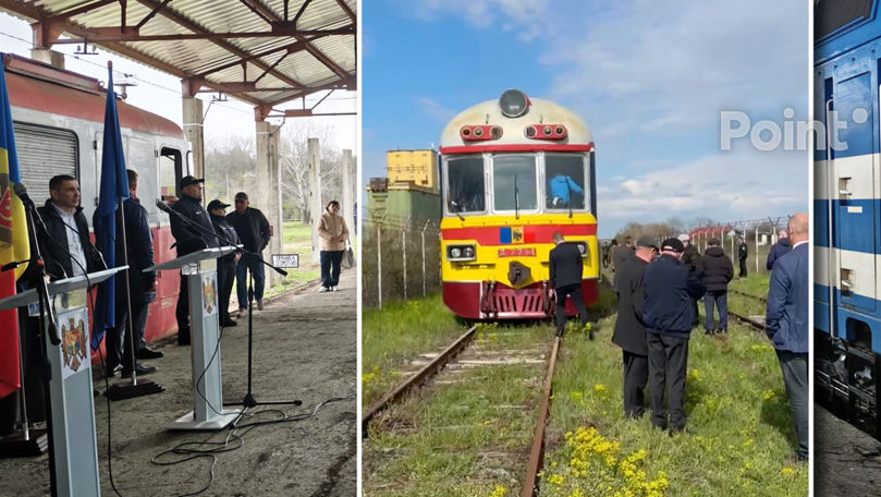 На открытии ж/д линии Кантемир-Фэлчу сломался локомотив, везший чиновников и прессу.