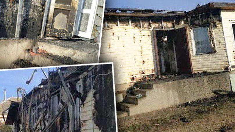 O familie din Călărași a rămas pe drumuri după ce casa lor a ars