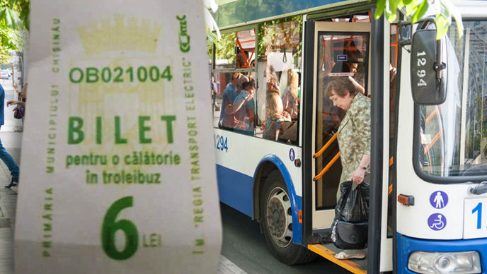 Chișinău: În transportul public au apărut noile bilete de șase lei
