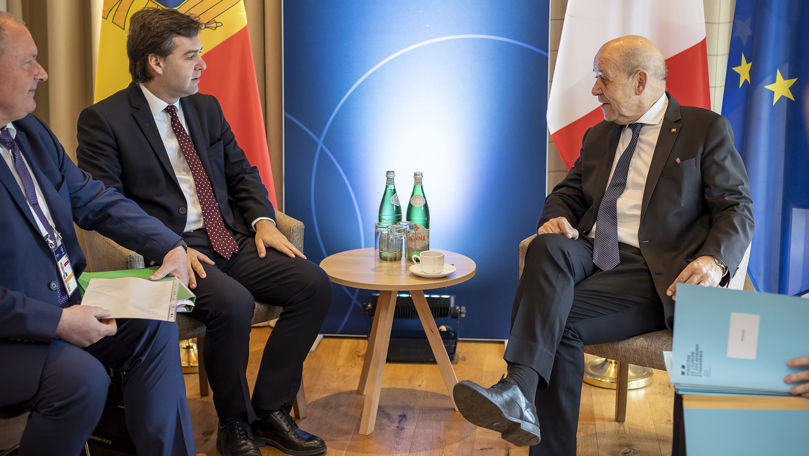 Șeful MAEIE, întrevedere cu omologul său francez Jean-Yves Le Drian