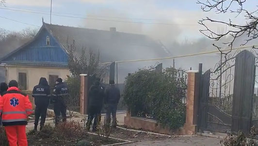 Incendiu în satul Ermoclia: Un bărbat a decedat în propria locuință