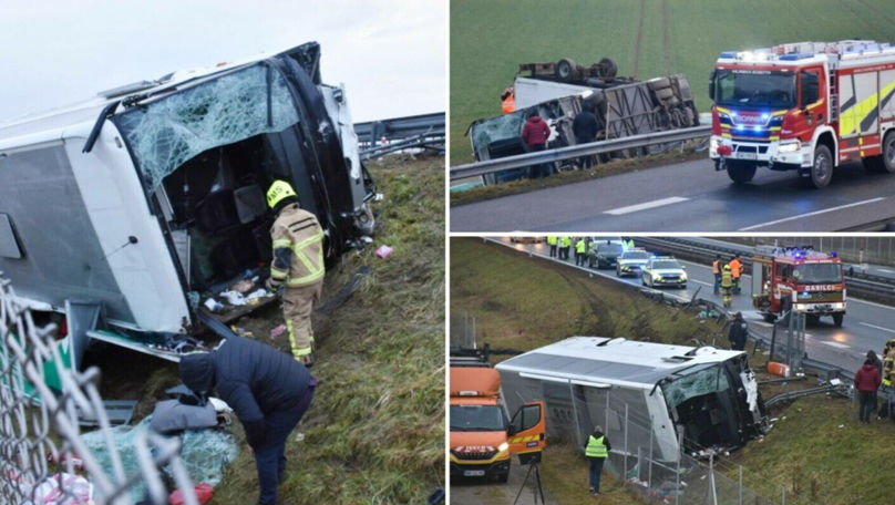Un autocar cu 29 de români s-a răsturnat în Slovenia: Trei decese