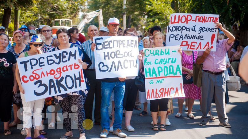 Miting în fața Curții Supreme de Justiție, în susținerea lui Ilan Șor