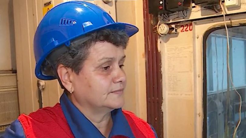 Singura femeie care activează în calitate de macaragiu la Termoelectrica