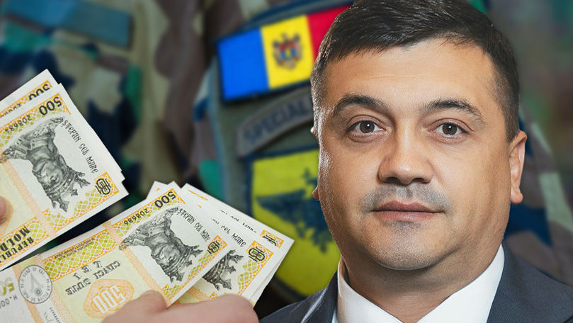 Увольняясь из генштаба Нацармии, Ефрос получил пособие почти 330 тыс. леев. Коллаж: Point.md