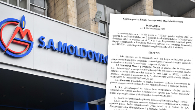 "Молдовагаз" обеспечит полную оплату аванса "Газпрому" до конца дня. Коллаж: Point.md