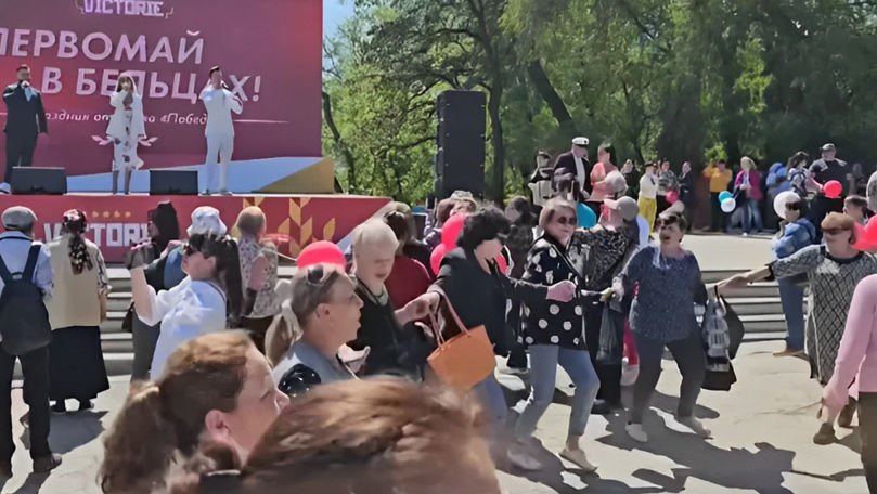 Parade de 1 Mai la Bălți, Comrat și Orhei, organizate de Blocul Victorie