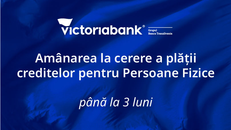 Victoriabank anunță măsuri speciale pentru persoanele cu credite (P)
