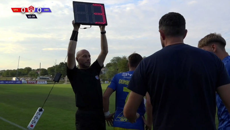 Fază bizară într-un meci din campionatul național de fotbal