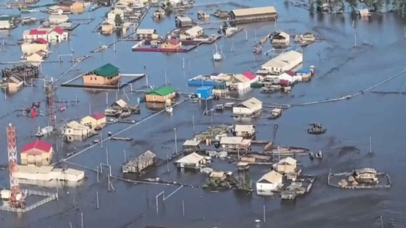 Inundații istorice într-un sat din Siberia: Zeci de oameni, evacuați