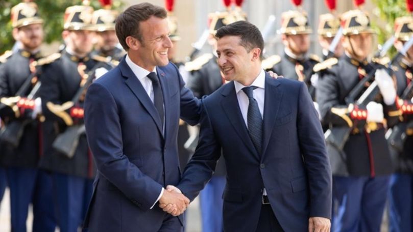 Macron, către Zelenski: Aveţi multă ambiţie pentru ţara dumneavoastră