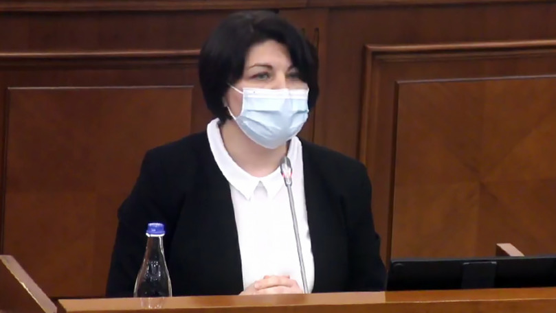 Гаврилица обратилась к гражданам Молдовы на русском языке.
