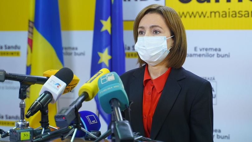 Санду заявила, что из-за пандемии на ее инаугурации не будет зарубежных гостей.