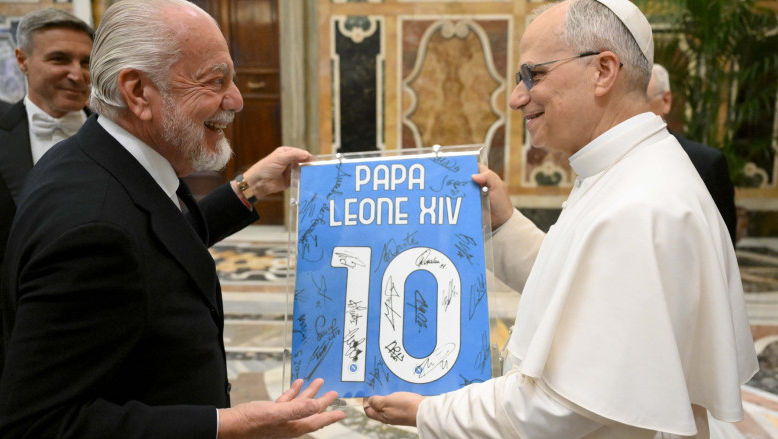 Campionii Italiei din Seria A, primiți la Vatican de către papa Leon