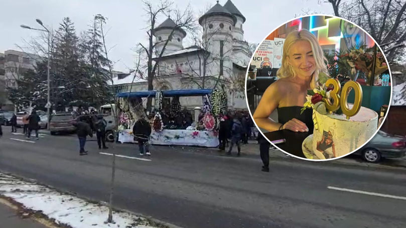 Moldoveanca omorâtă în Franța, condusă pe ultimul ei drum la Galați
