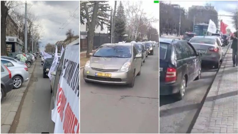 Automobiliștii au claxonat la geamurile deputaților și miniștrilor