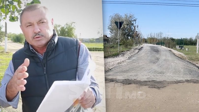 Scandal la Hâncești: Un primar și-a construit drum doar până la casa lui