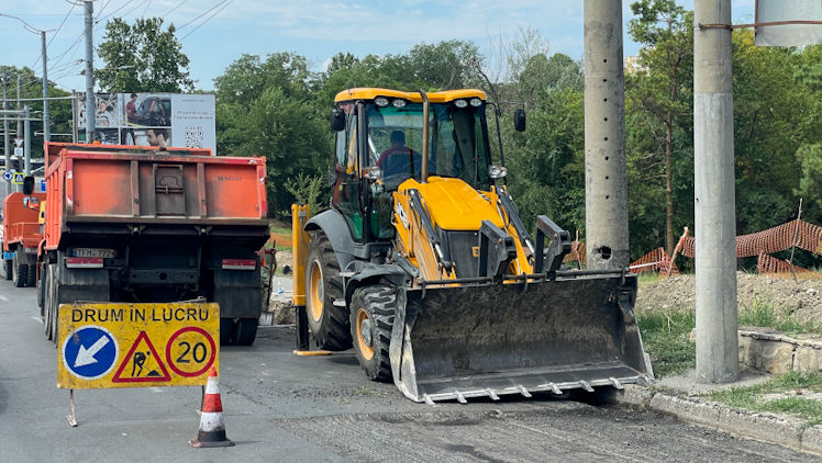 Trafic restricționat parțial pe R6: Se construiește un sens giratoriu