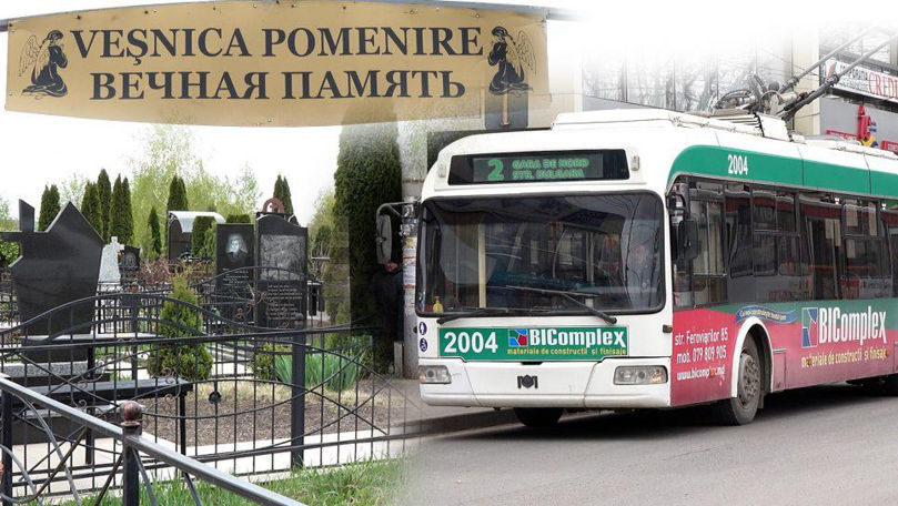 De Paștele Blajinilor, troleibuzul nr. 2 din Bălți își schimbă traseul
