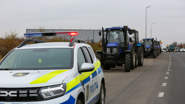 Protestul fermierilor: Drumul spre vama Leușeni a fost deblocat