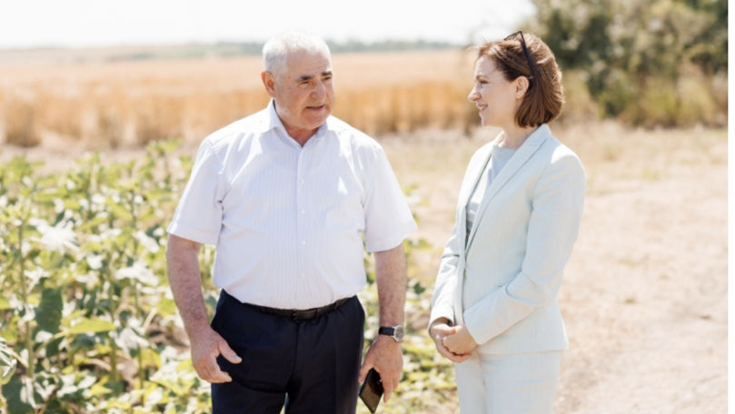 Maia Sandu a discutat cu autoritățile și locuitorii din Râșcani