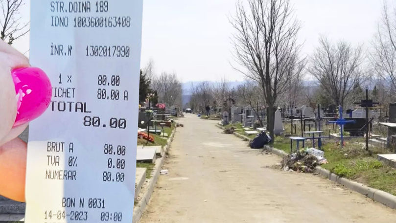 Жители возмущены ценами за въезд на кладбище "Дойна": заплатили 80 леев.