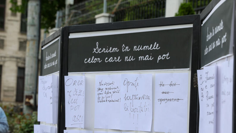 Protest antipropagandă și pentru libertatea presei, la Ambasada Rusiei