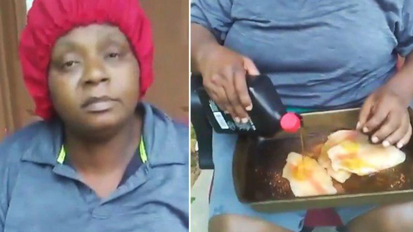 Viral pe Internet: O femeie a pus peștele la marinat cu ulei de motor