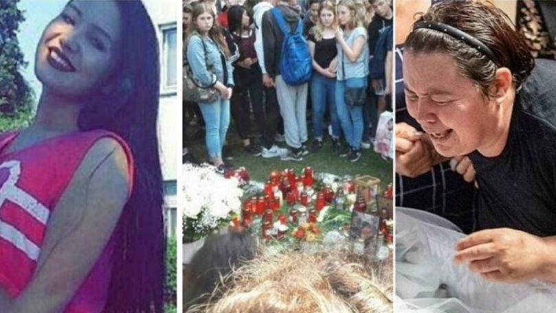 Primele imagini de la înmormântarea adolescentei omorâte în Germania