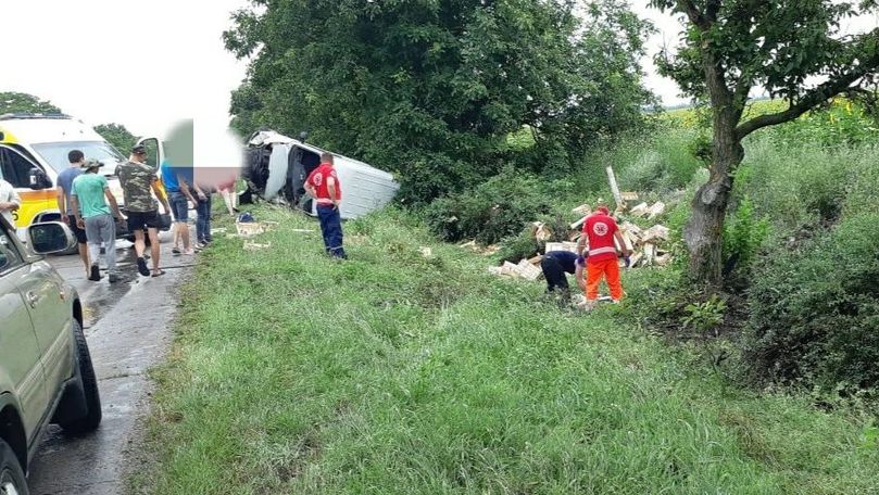 Grav accident cu implicarea unui microbuz la Căușeni: Un mort