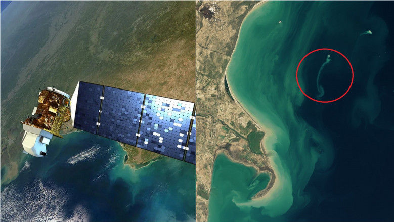 O insulă a apărut peste noapte în Marea Caspică. Imaginile din satelit