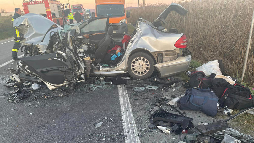 Accident grav în România: Un moldovean a murit, iar altul e la spital