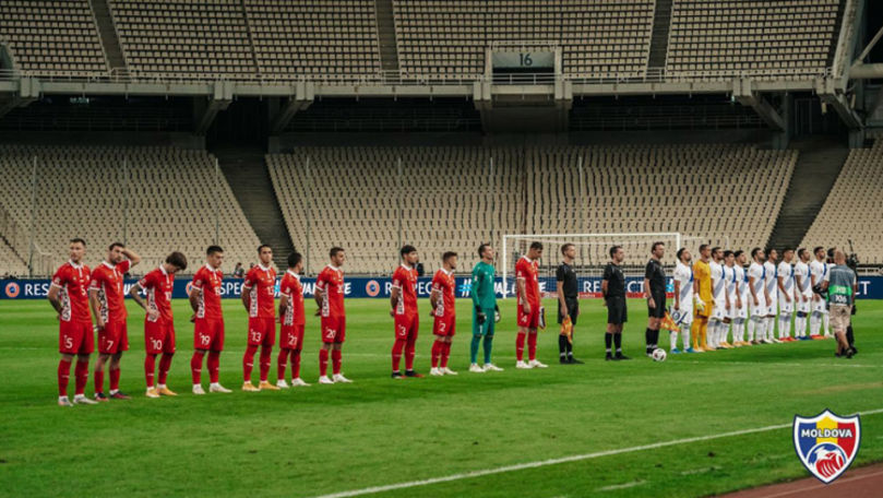 Selecționata de fotbal a Moldovei a fost surclasată de Grecia