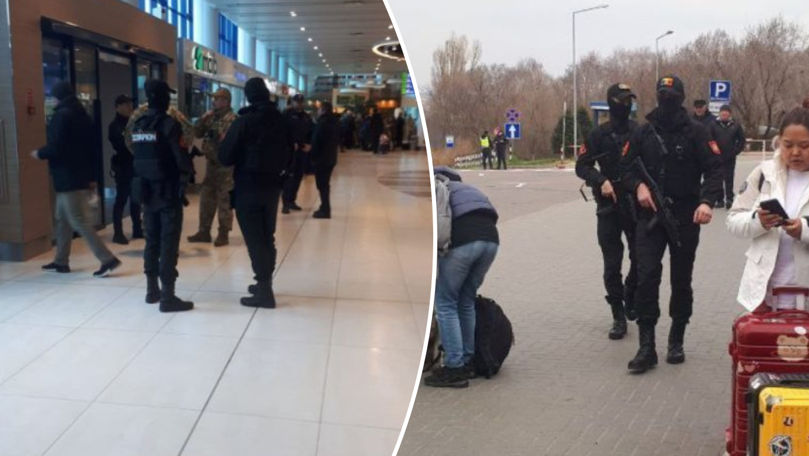 Aeroportul, înconjurat de mascați: Evghenia Guțul revine în R. Moldova