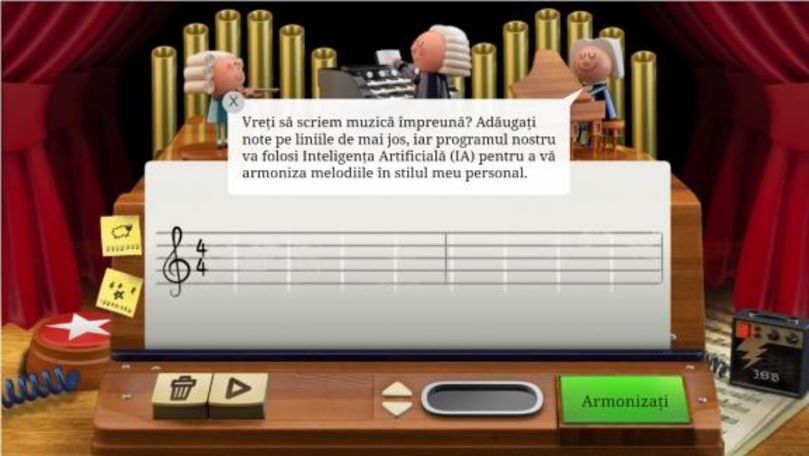 Google îl celebrează pe Bach printr-un Doodle special