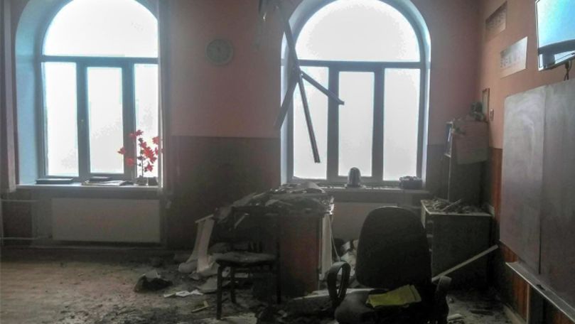 Tavanul unei școli din Bălți s-a prăbușit în fața clasei
