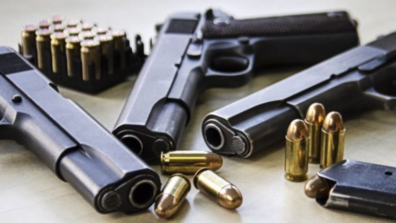 Peste 500 de arme de foc, găsite de poliţie în casa unui infractor
