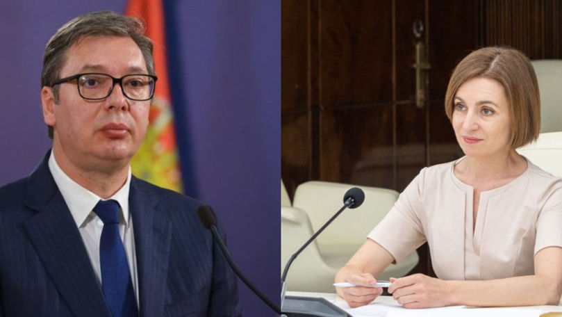 Санду обсудила с Вучичем вопросы безопасности Молдовы. Коллаж: realitatea.md