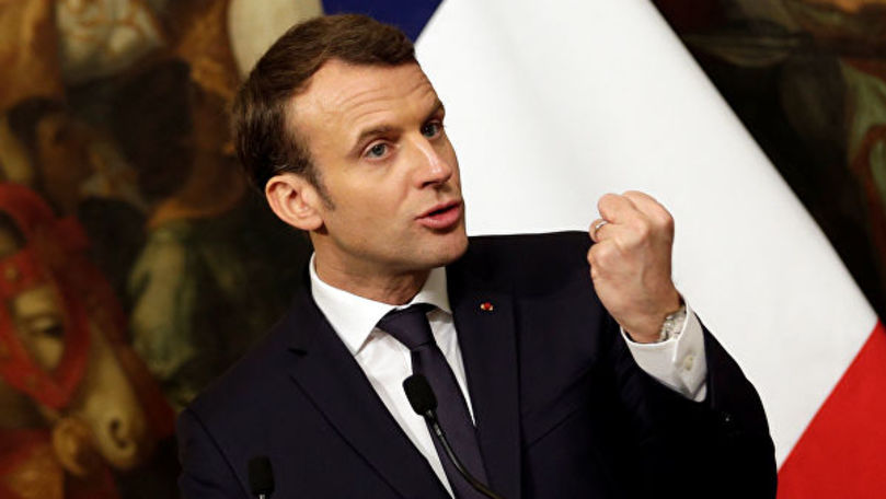 Momente dificile pentru preşedintele francez Emmanuel Macron